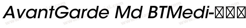 AvantGarde Md BTMedi字体转换